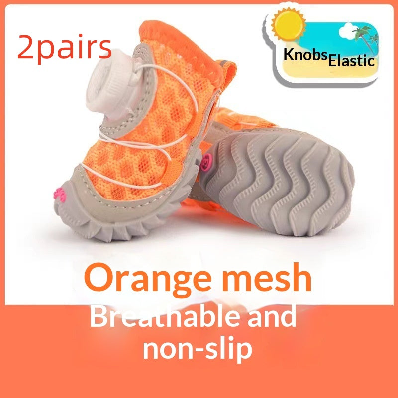 Adjustable Soft Sole Anti-Slip Dog Shoes