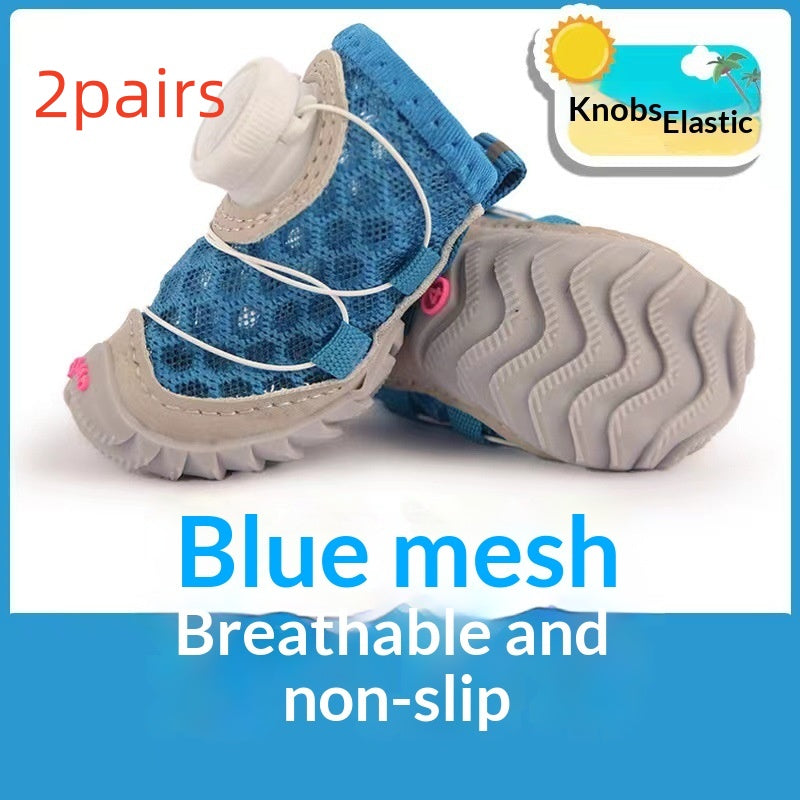 Adjustable Soft Sole Anti-Slip Dog Shoes