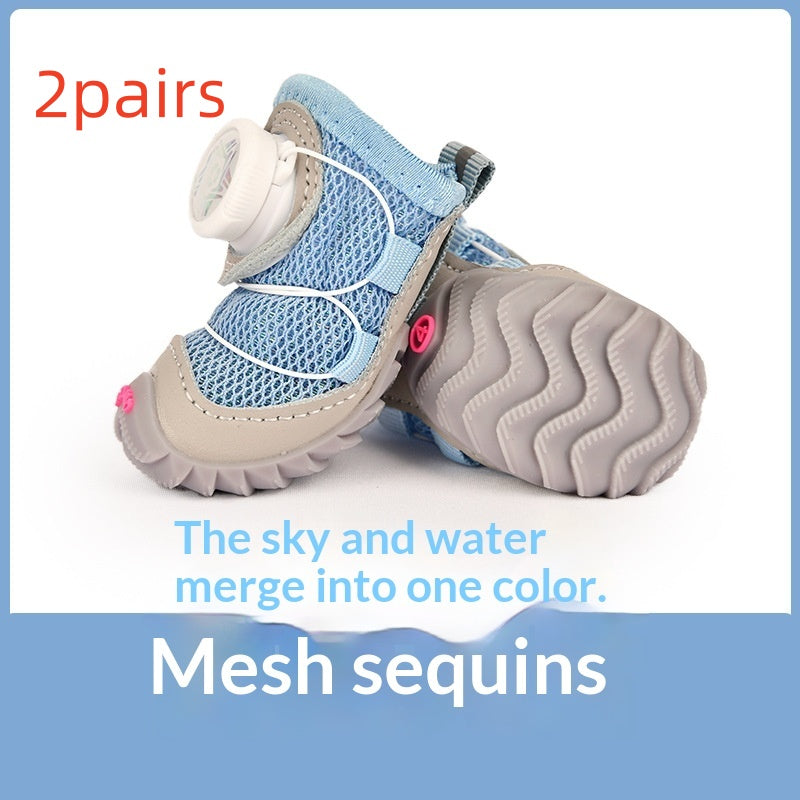 Adjustable Soft Sole Anti-Slip Dog Shoes