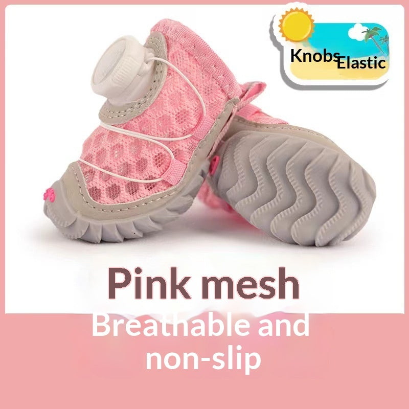 Adjustable Soft Sole Anti-Slip Dog Shoes