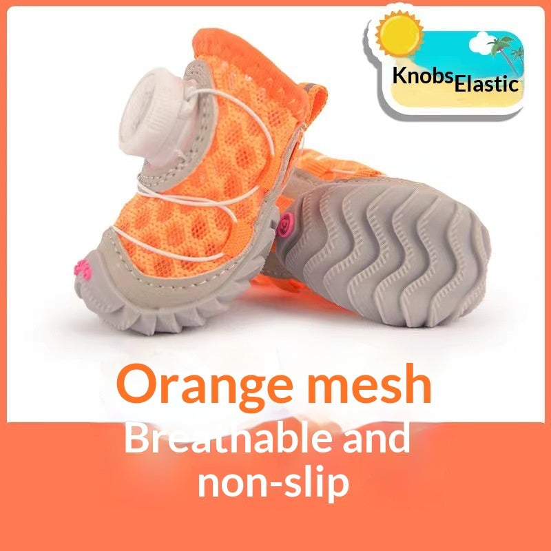 Adjustable Soft Sole Anti-Slip Dog Shoes