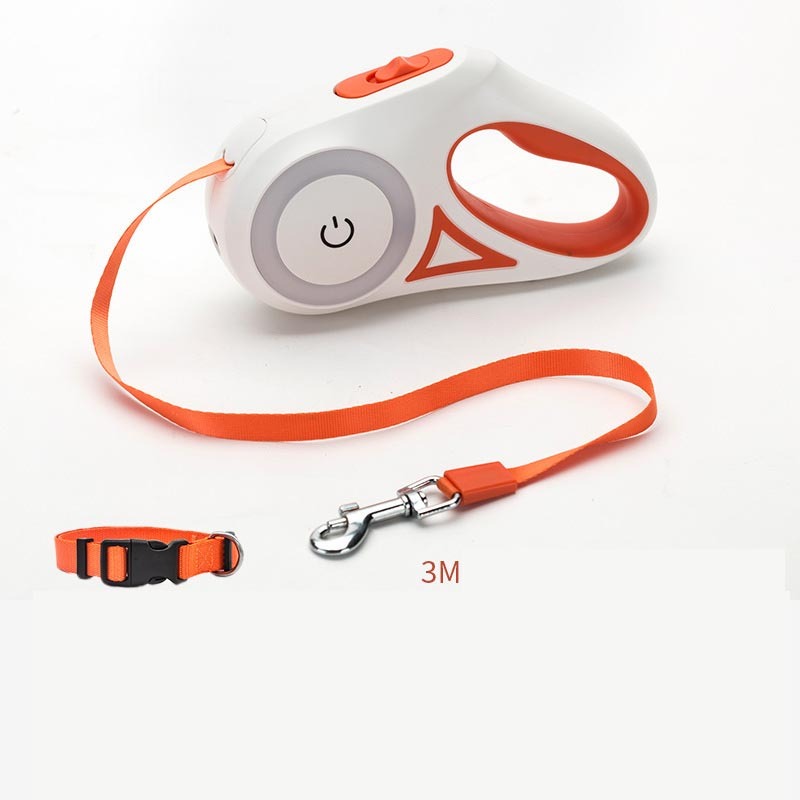 Retractable Dog Leash with Light