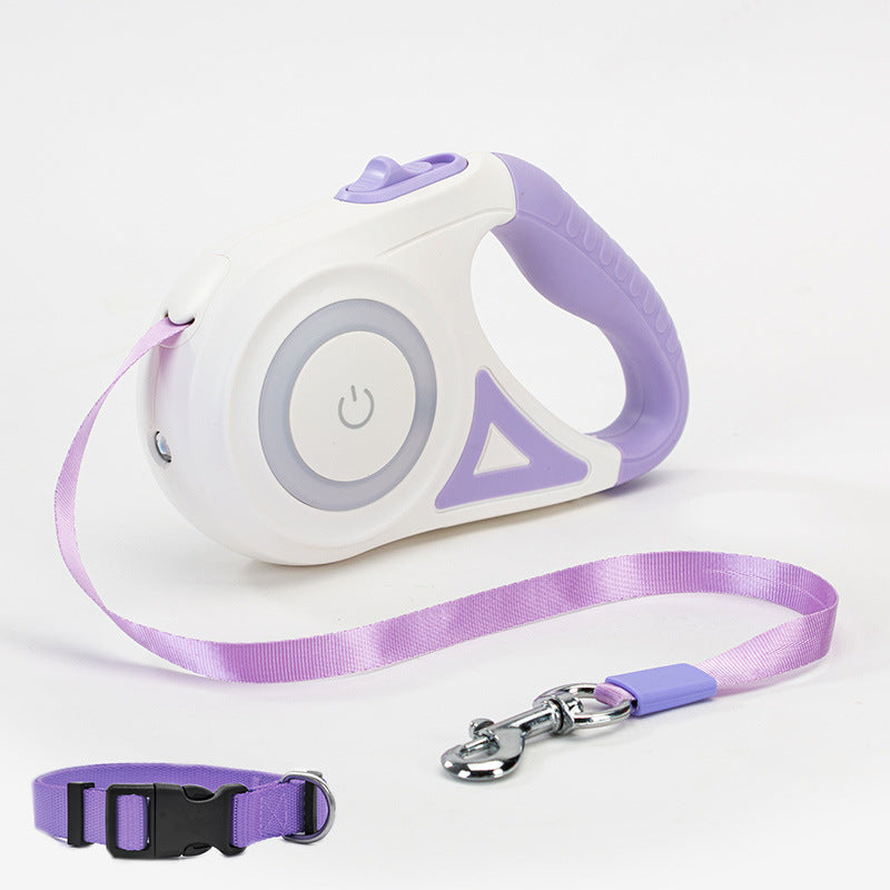 Retractable Dog Leash with Light