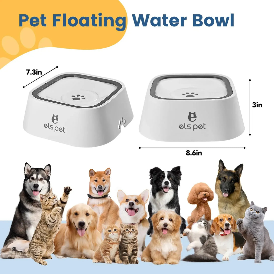 Anti-Spill Pet Water Bowl