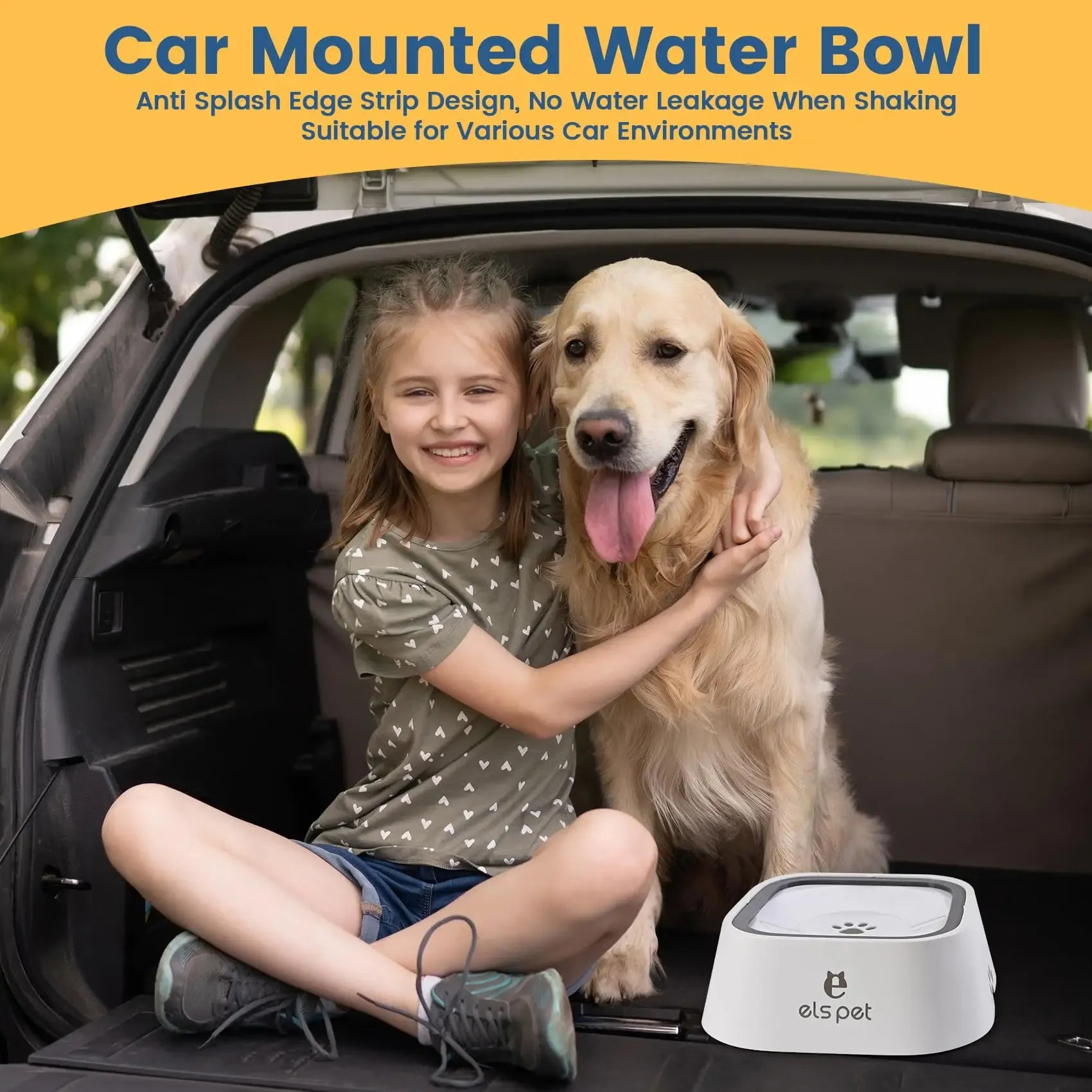 Anti-Spill Pet Water Bowl